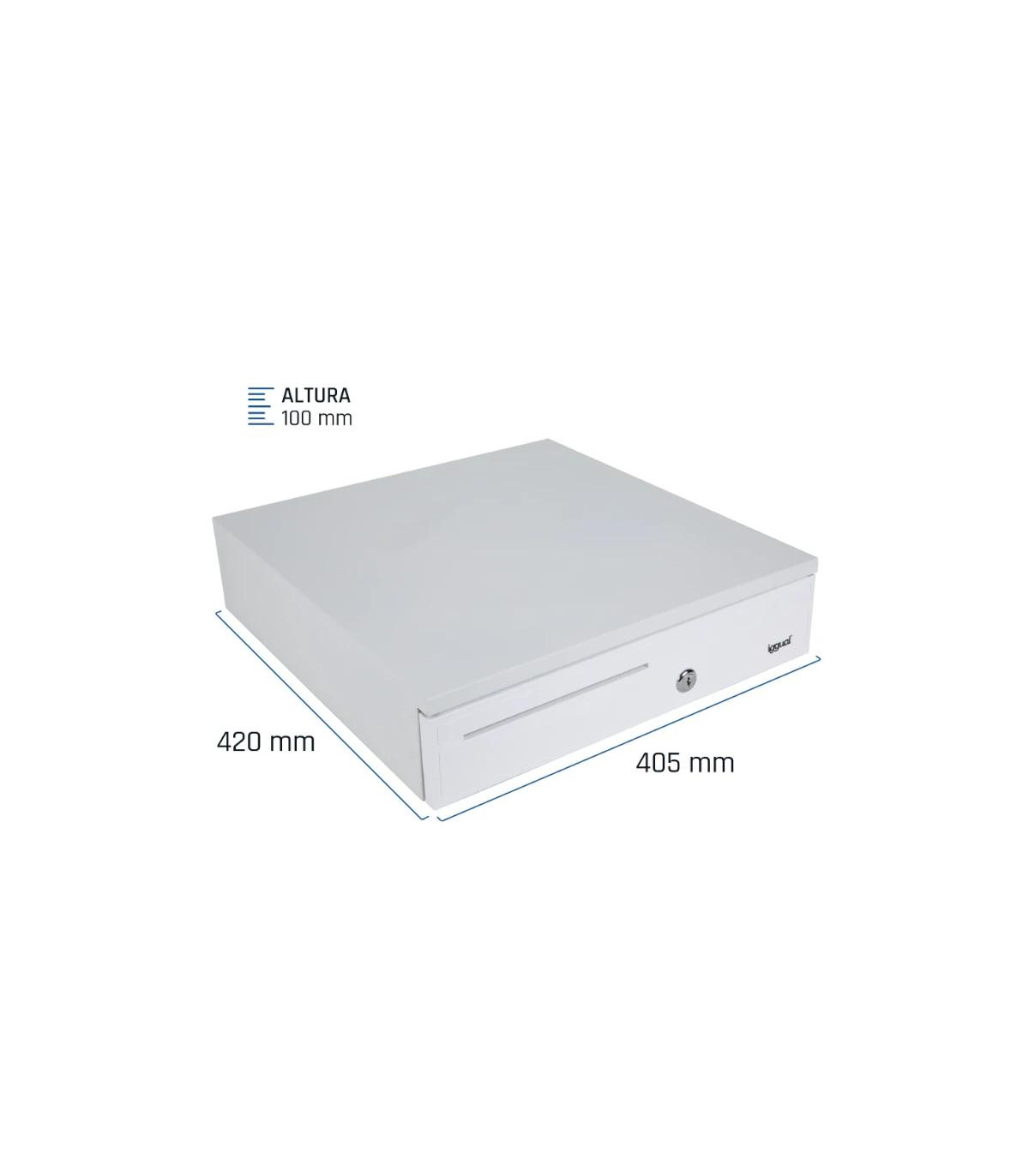 iggual Cajón portamonedas IRON-30PW 5+5 BlancoPuro