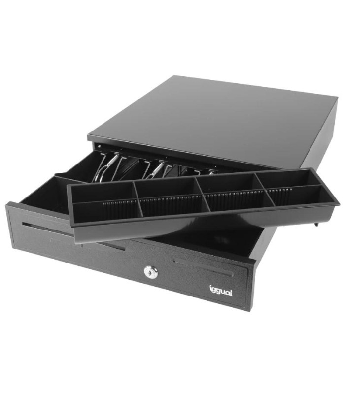 iggual Cajón portamonedas IRON-20 42cm 4+8 negro