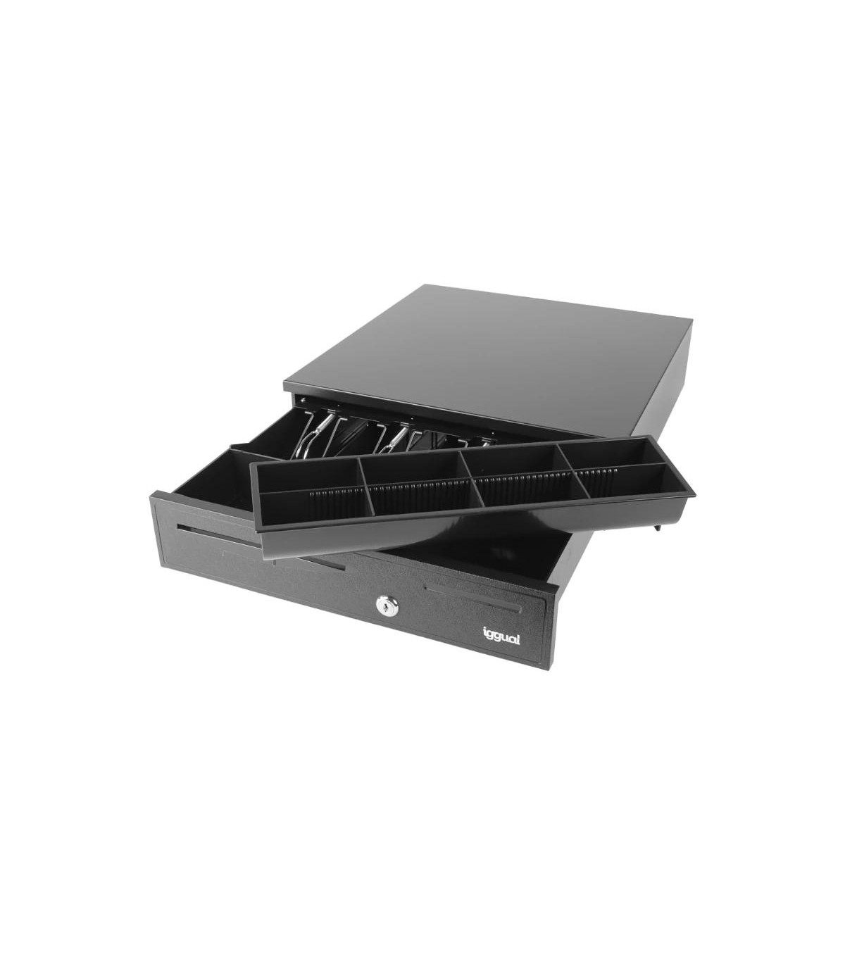 iggual Cajón portamonedas IRON-20 42cm 4+8 negro