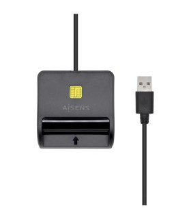 Aisens Lector Tarjetas Inteligente DNI Negro