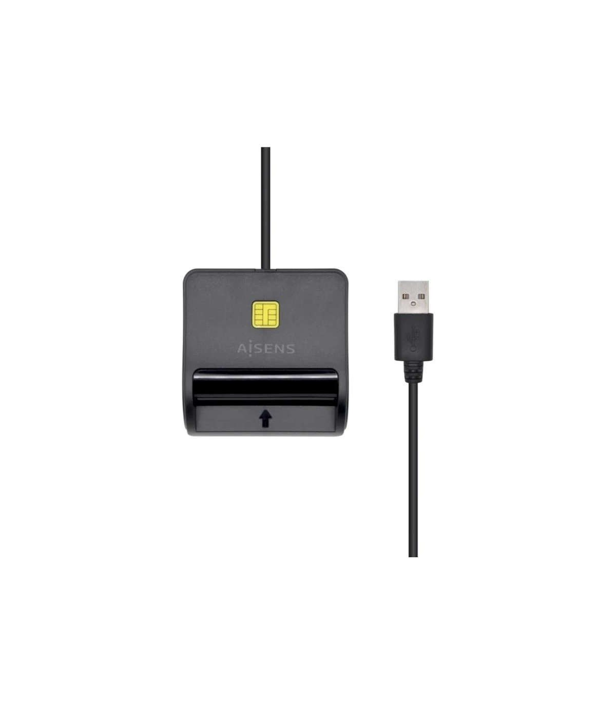 Aisens Lector Tarjetas Inteligente DNI Negro