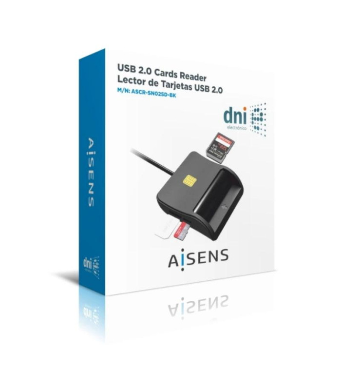 Aisens Lector DNI SIM SD MSD MMC RS-MMC MMC Micro