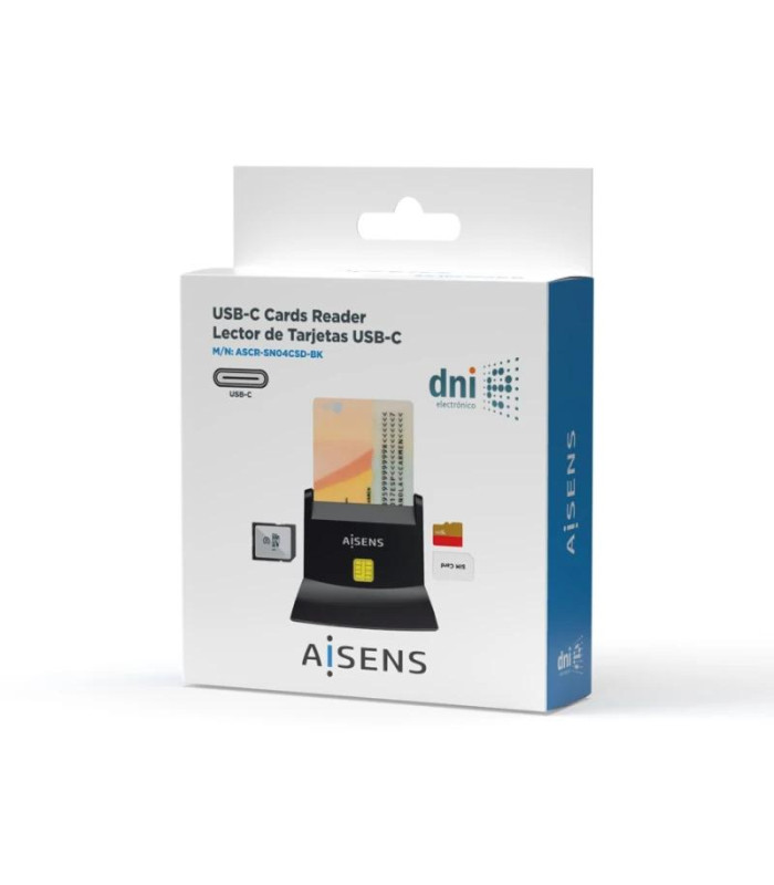 Aisens Lector DNI SIM SD MSD MMC RS-MMC MMC MUSBC