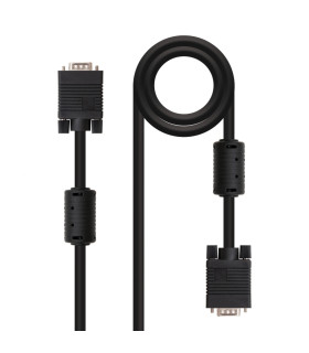 Nanocable Cable Conmutador Vga 10 M Negro