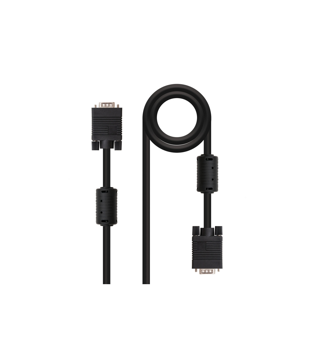 Nanocable Cable Conmutador Vga 10 M Negro