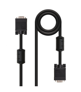 Nanocable Cable Conmutador Vga 1,8 M Negro