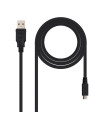 Nanocable Cable USB 2.0 A/M Micro USB B/M 0,8 M