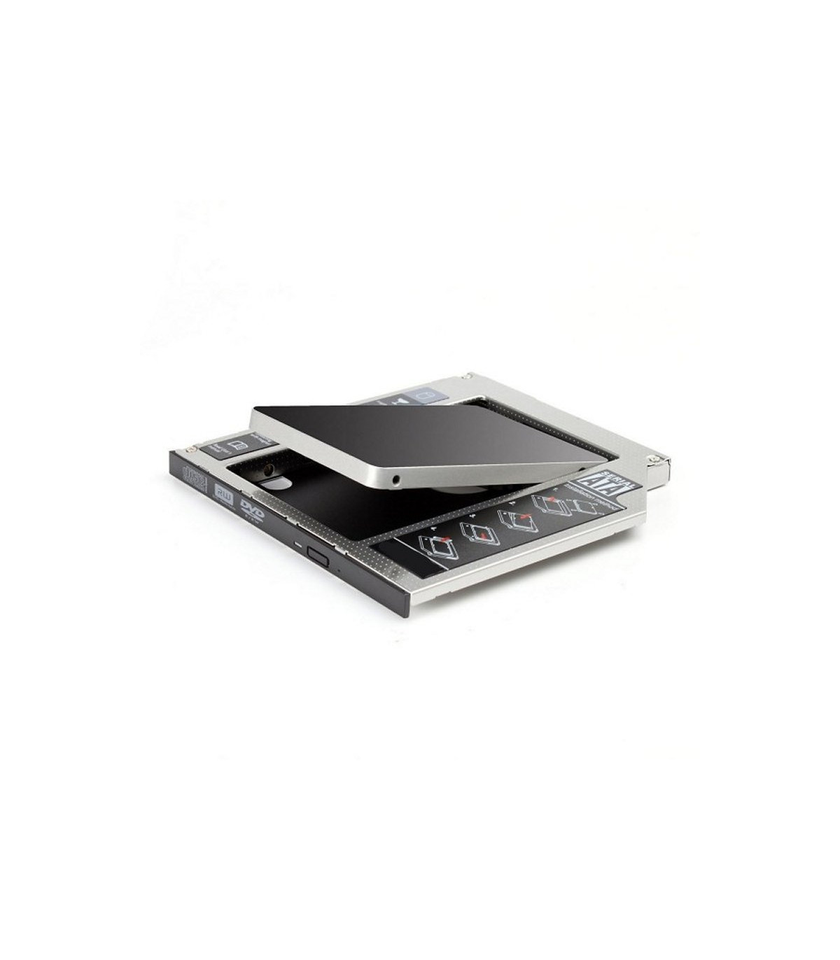 EWENT ADAP.HDD/SSD SATA PARA UNIDAD ÓPTICA 12.7mm