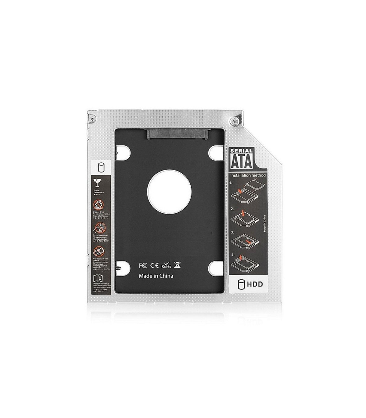 EWENT ADAP.HDD/SSD SATA PARA UNIDAD ÓPTICA 9.5mm