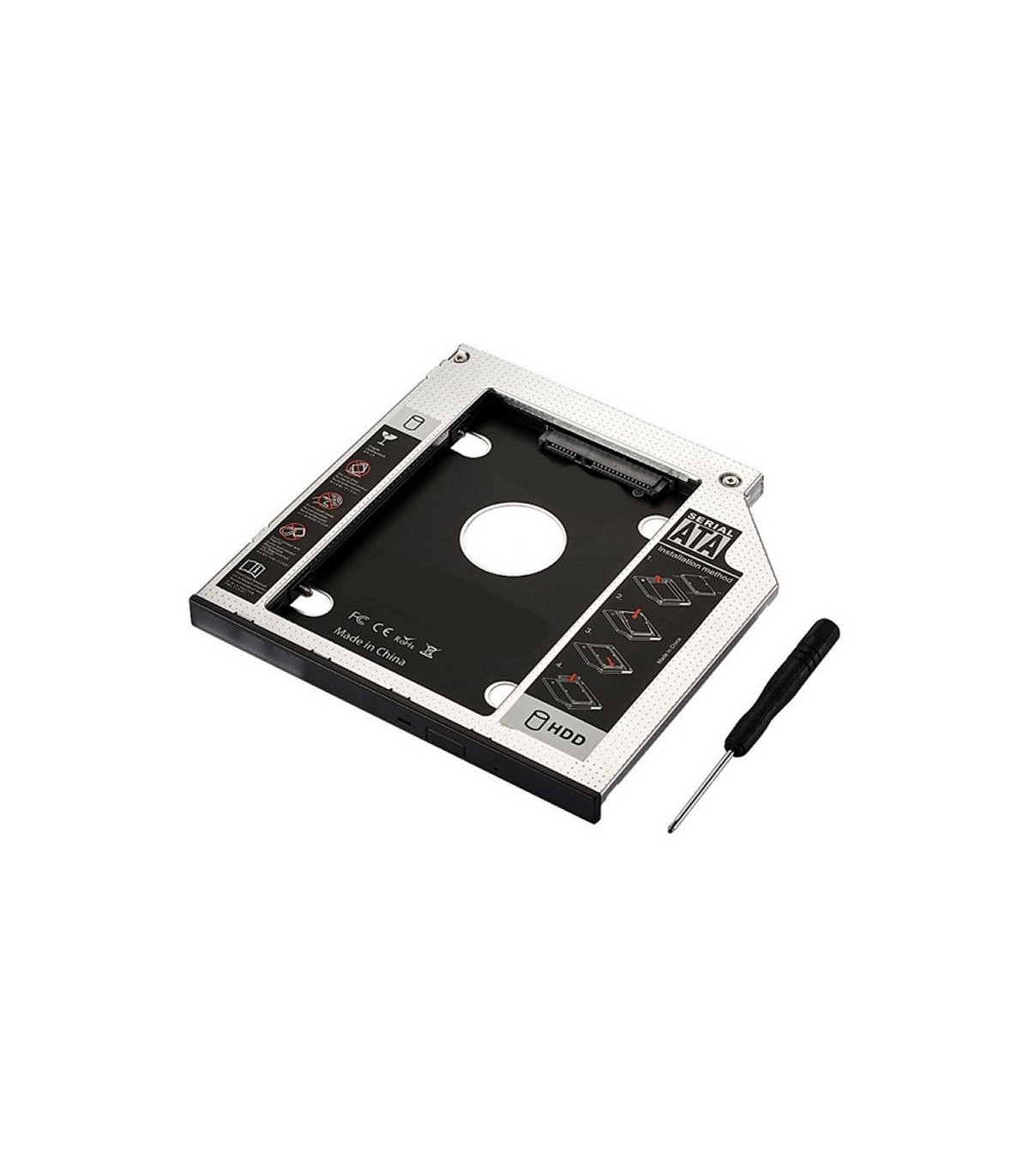 EWENT ADAP.HDD/SSD SATA PARA UNIDAD ÓPTICA 9.5mm