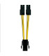 Nanocable Cable Alimentación 4PIN/H-4+4PIN/M, 15 c