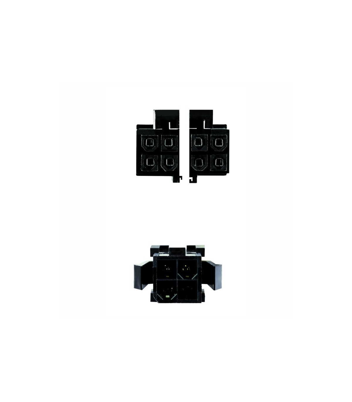 Nanocable Cable Alimentación 4PIN/H-4+4PIN/M, 15 c