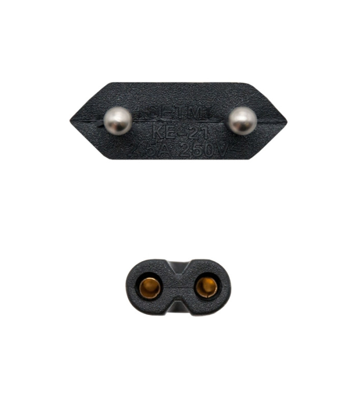 Nanocable Cable Alim. forma 8 CEE7/16/M-C7/H, 1.5m