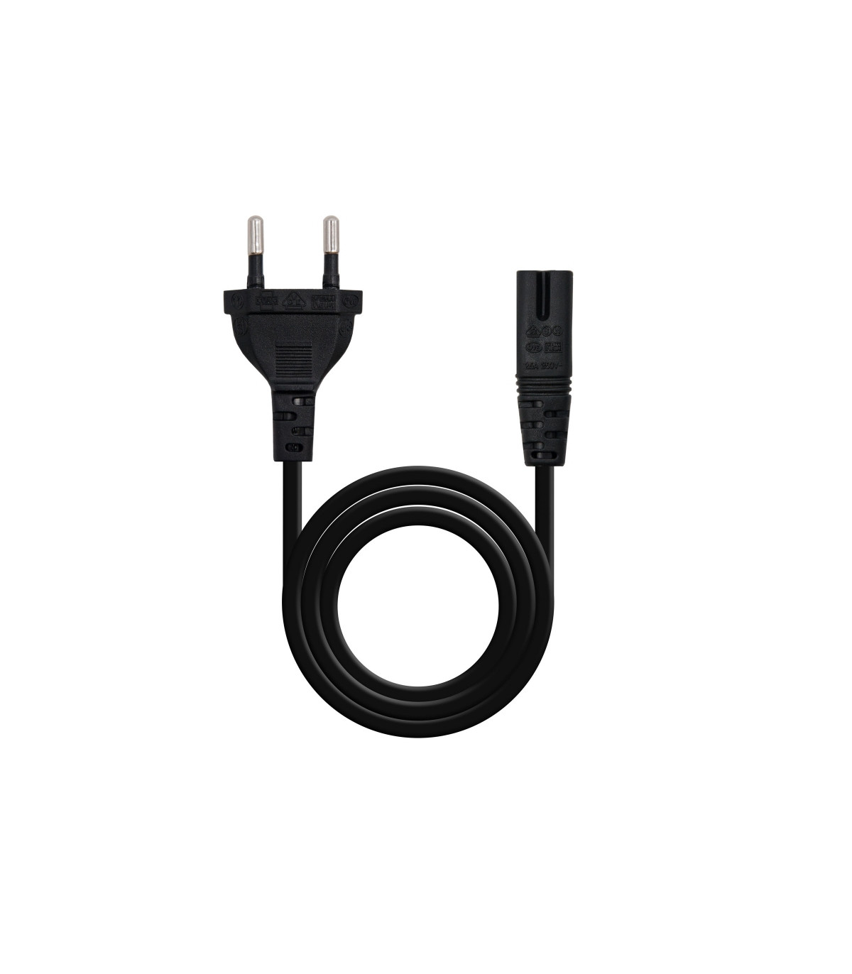 Nanocable Cable Alim. forma 8 CEE7/16/M-C7/H, 1.5m