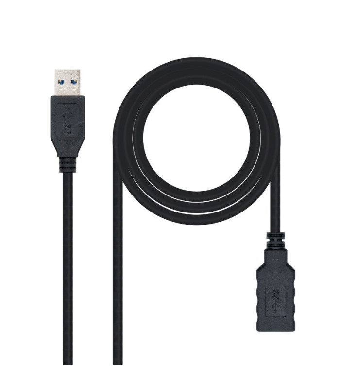 Nanocable Cable USB 3.0 Tipo A/M-A/H Negro 3.0 m