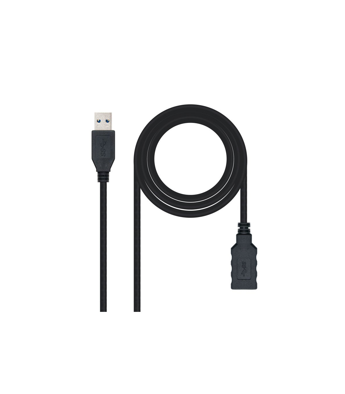 Nanocable Cable USB 3.0 Tipo A/M-A/H Negro 3.0 m