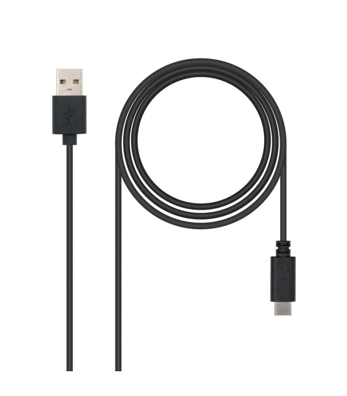 Nanocable Cable USB 2.0 3A Tipo USB-C/M-A/M 0.5 M