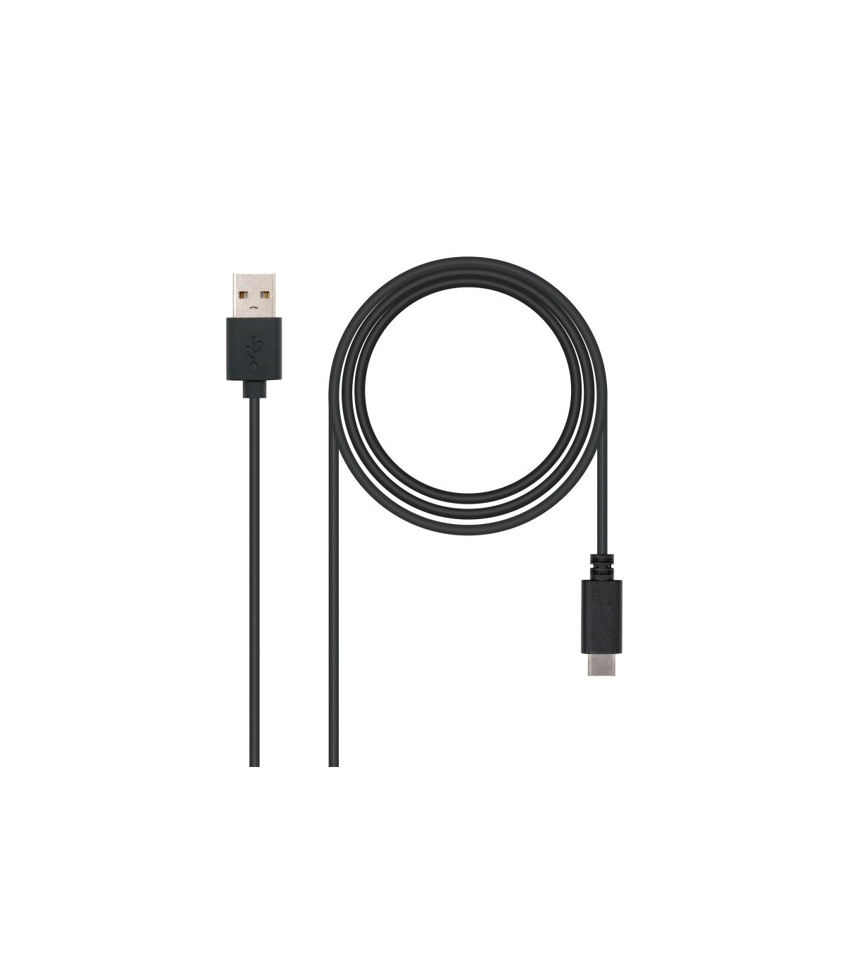 Nanocable Cable USB 2.0 3A Tipo USB-C/M-A/M 0.5 M