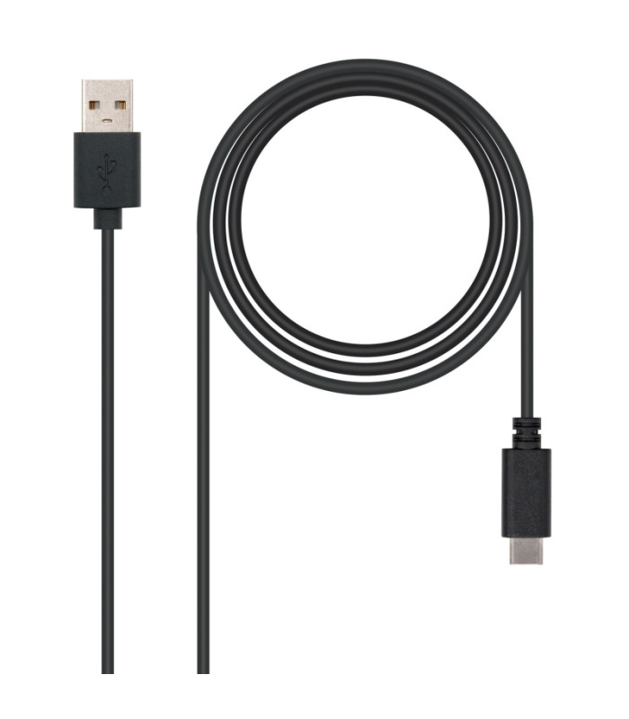 Nanocable Cable USB 2.0 3A Tipo USB-C/M-A/M 2 M