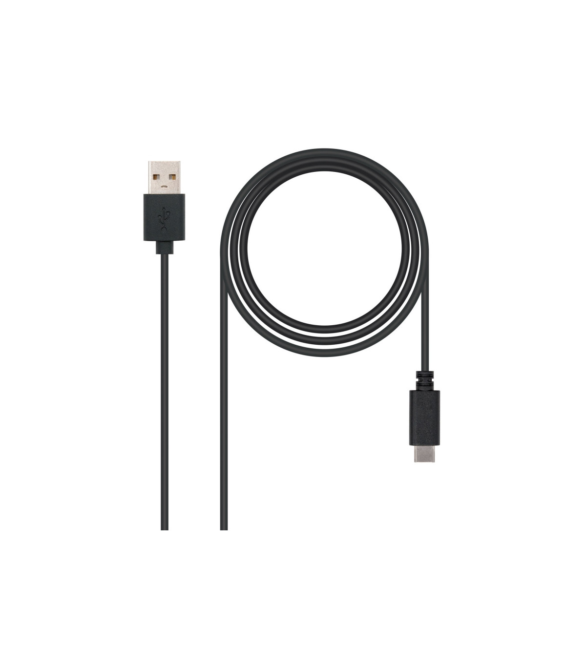 Nanocable Cable USB 2.0 3A Tipo USB-C/M-A/M 2 M
