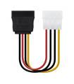 Nanocable Cable SATA, Molex M-SATA/H, 16cm