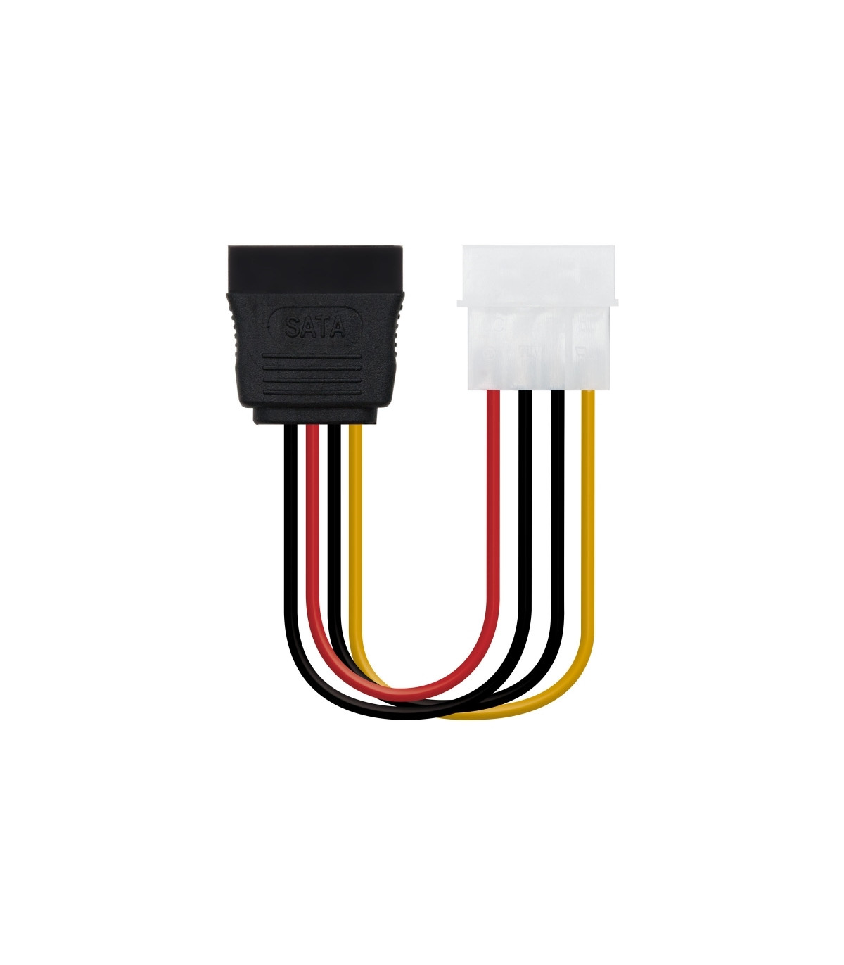 Nanocable Cable SATA, Molex M-SATA/H, 16cm