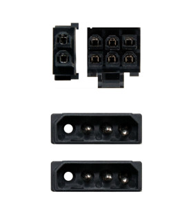 Nanocable Cable VGA 2x5.25"/M-PCI-E(6+2PIN)/M 20cm