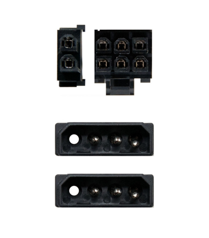 Nanocable Cable VGA 2x5.25"/M-PCI-E(6+2PIN)/M 20cm