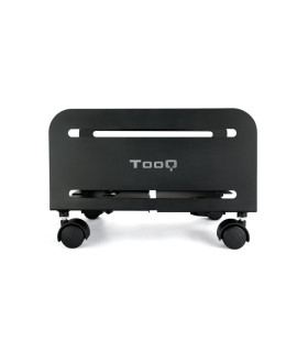 TooQ Soporte para CPU de SUELO con ruedas negro