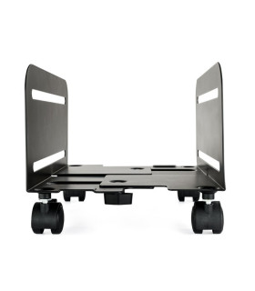 TooQ Soporte para CPU de SUELO con ruedas negro