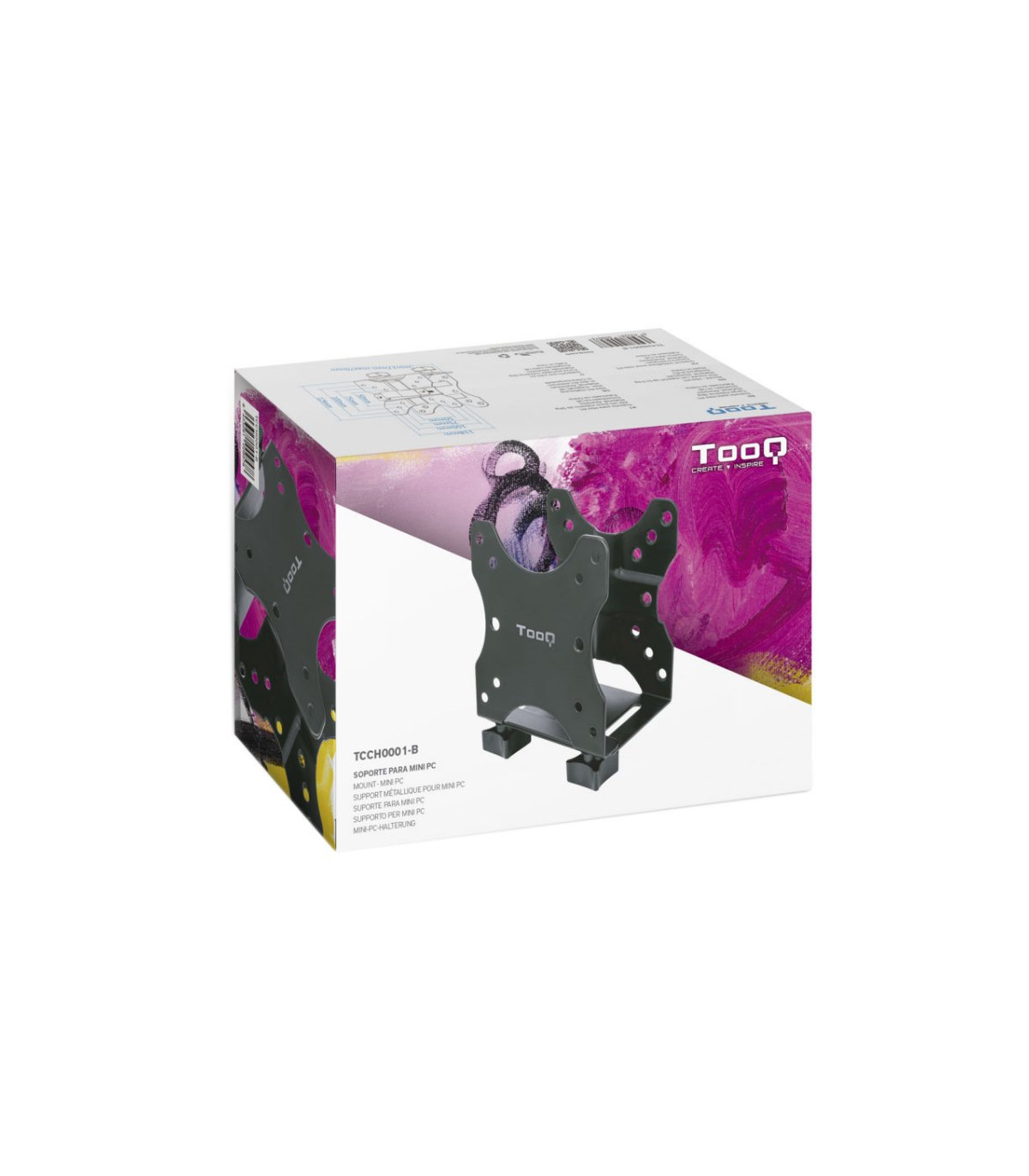 Tooq Soporte Metálico para mini PC negro