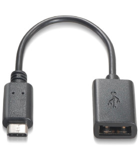 Nanocable Cable USB 2.0 3A, USB-C/M-A/F, 15cm