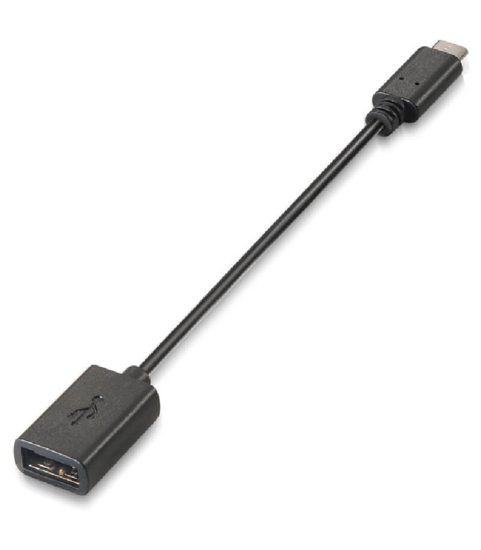 Nanocable Cable USB 2.0 3A, USB-C/M-A/F, 15cm