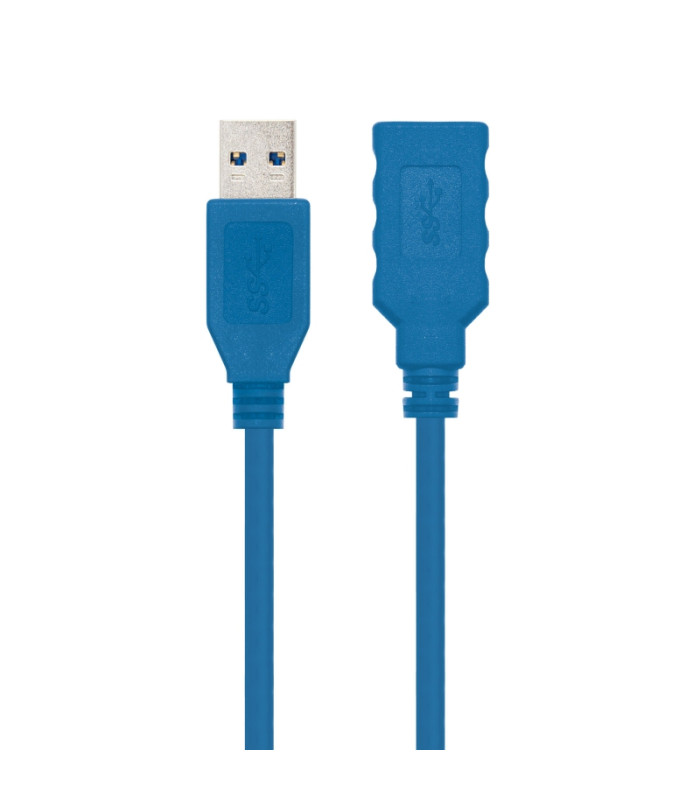 Nanocable Cable USB 3.0, A/M-A/H, Azul, 1 m