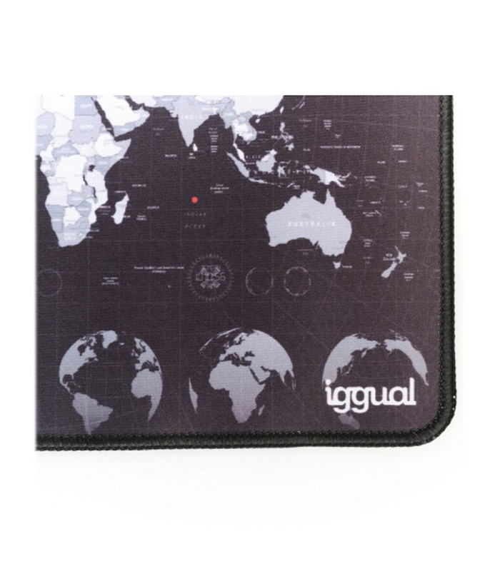 iggual Alfombrilla mapamundi ratón 30x25 cm