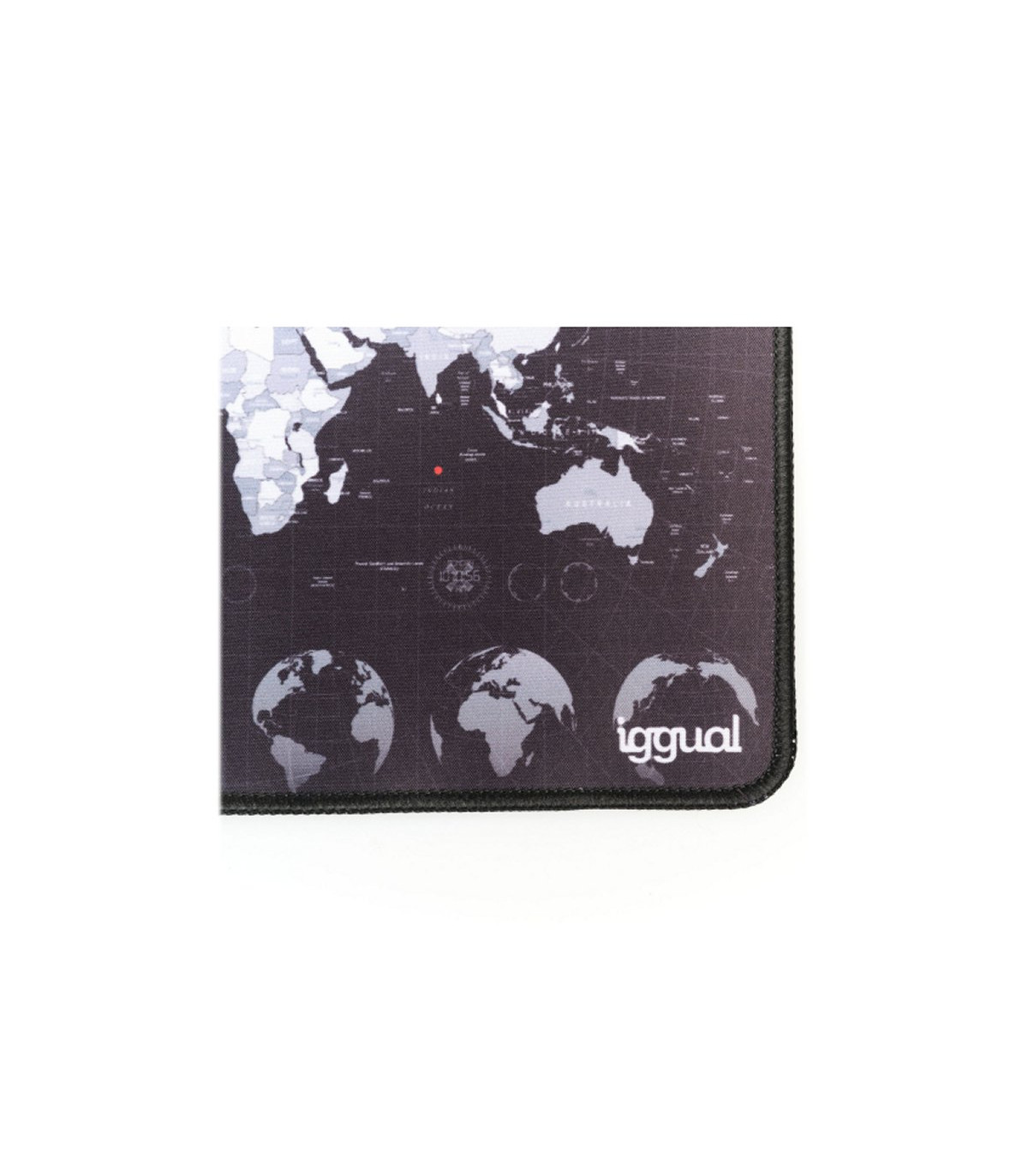 iggual Alfombrilla mapamundi ratón 30x25 cm