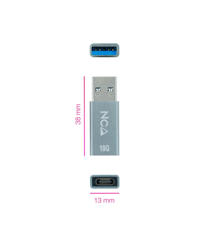 Nanocable Adaptador USB-A/M 3.1 GEN2 a USB-C/H