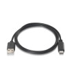 Aisens Cable USB 2.0 3A USB-C/M-A/M negro 1.0m