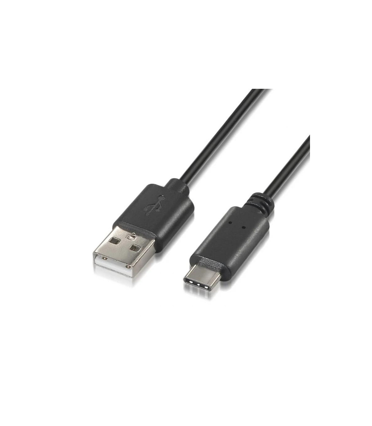 Aisens Cable USB 2.0 3A USB-C/M-A/M negro 1.0m