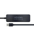 Aisens Hub USB 3.0 tipo A/M-4xtipo A/H negro 30cm