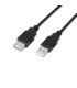 Aisens Cable USB 2.0 Tipo A/M-A/H negro 1.8m