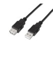 Aisens Cable USB 2.0 Tipo A/M-A/H negro 1.8m