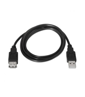 Aisens Cable USB 2.0 Tipo A/M-A/H negro 1.8m