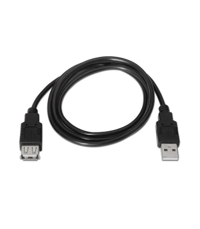 Aisens Cable USB 2.0 Tipo A/M-A/H negro 1.8m