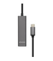 Aisens Hub USB 3.1 USB-C/M-4xTipo A/H gris, 15cm