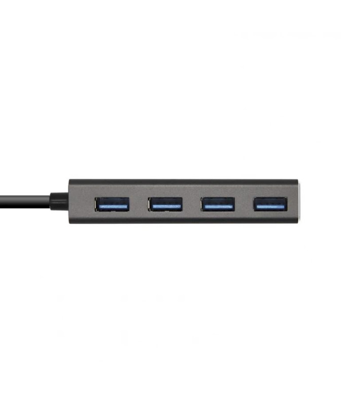 Aisens Hub USB 3.1 USB-C/M-4xTipo A/H gris, 15cm