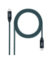 Nanocable Cable USB 3.2 Gen2x2 100W 4K USB-C 1m