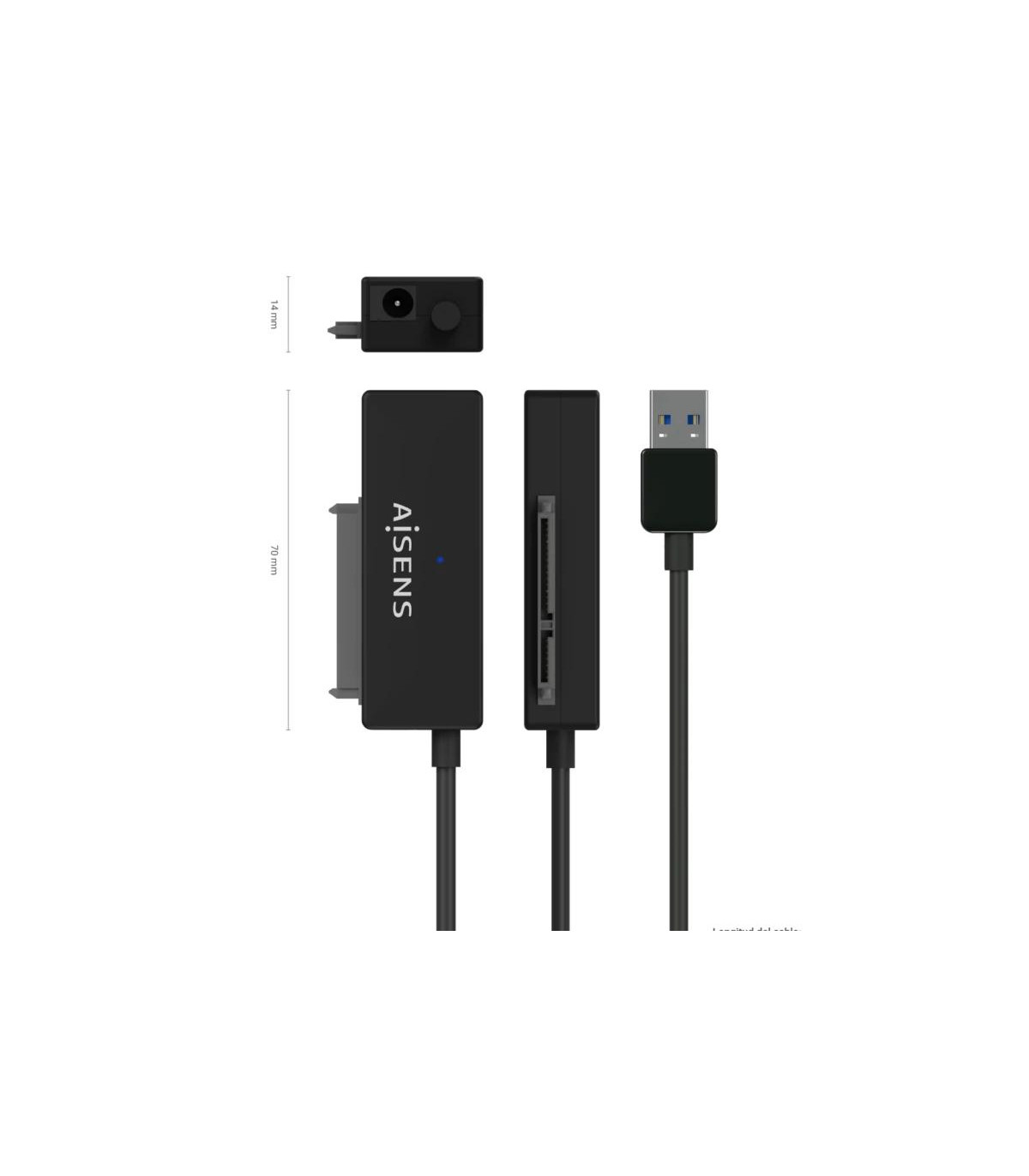 Aisens Adaptador SATA a USB-A 3.0 Discos 2.5/3.5
