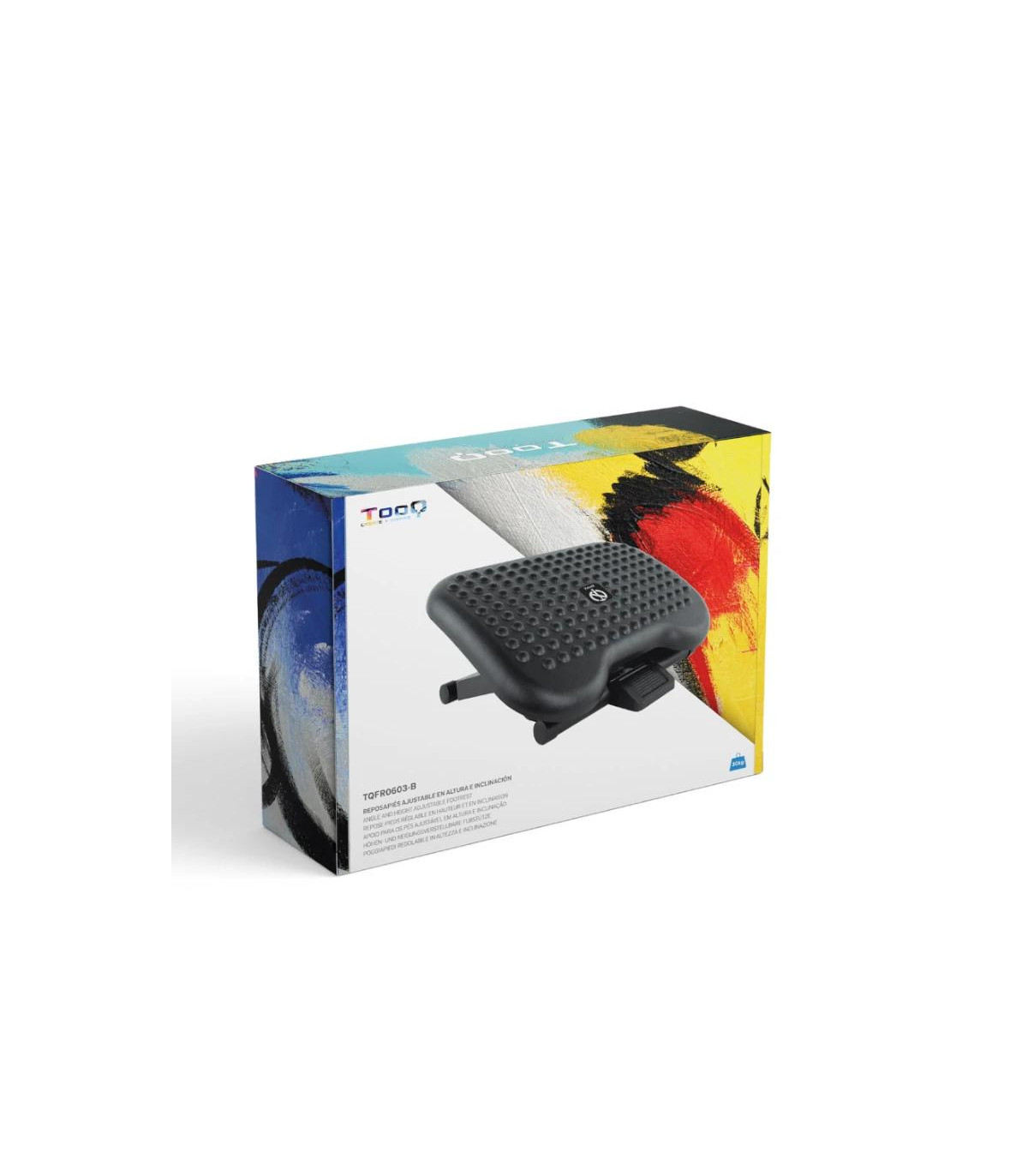 Tooq Reposapiés ajustable confort Negro