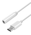 Aisens Conversor USB C-M Jack 3.5-H Blanco 15Cm